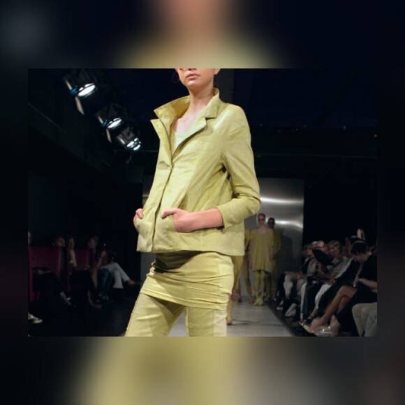 Annette Gortz SS/13 Kian Yellow Stretch-Linen Jacket - Picture 1 of 11